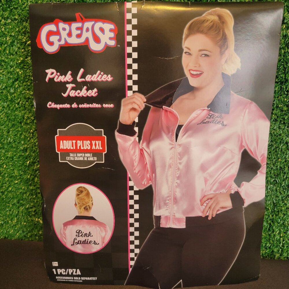 Grease Pink Ladies Women's Costume Jacket Plus Size XXL NEW